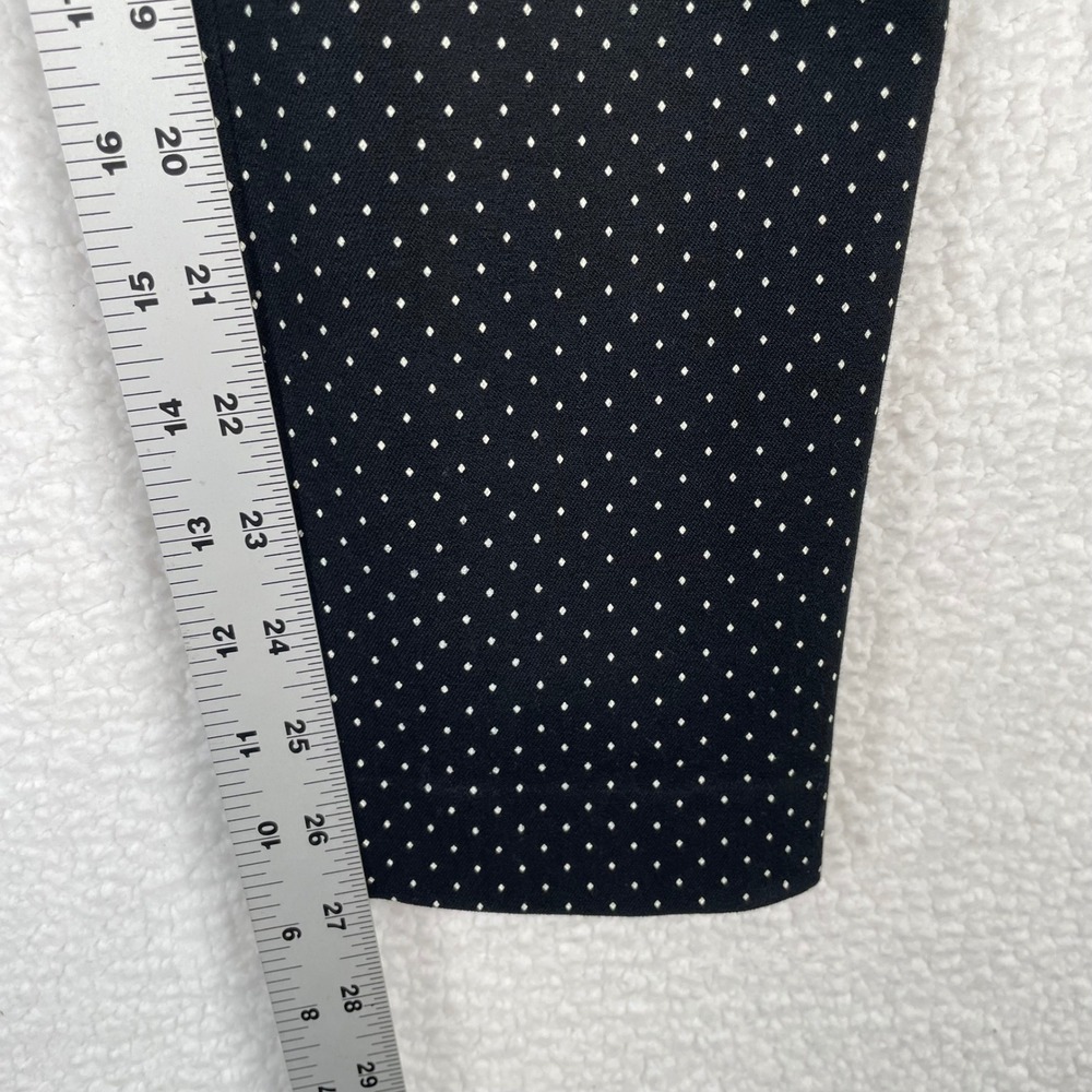 Gap Womens Black White Polka Dot Skinny Ankle Pants Size 4 Regular Mid Rise - Picture 6 of 10